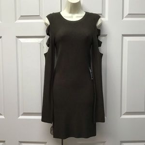 Express long sleeve cut out sweater dress size M